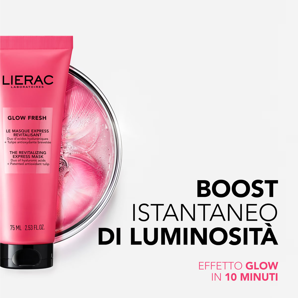 LIERAC GLOW FRESH La Maschera Rivitalizzante Express 75 ml