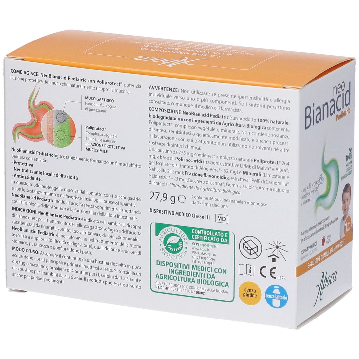 ABOCA NEOBIANACID PEDIATRIC 36 BUSTINE GUSTO FRAGOLA