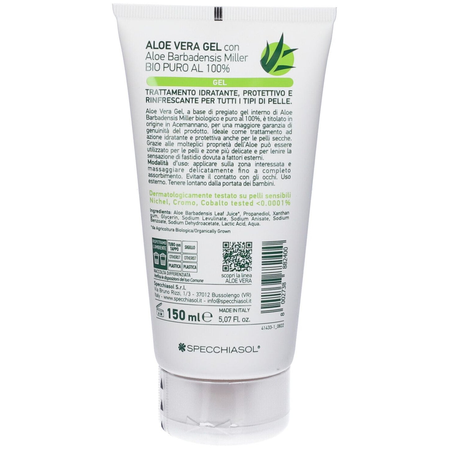 ALOE VERA GEL PURO 100% SPECCHIASOL