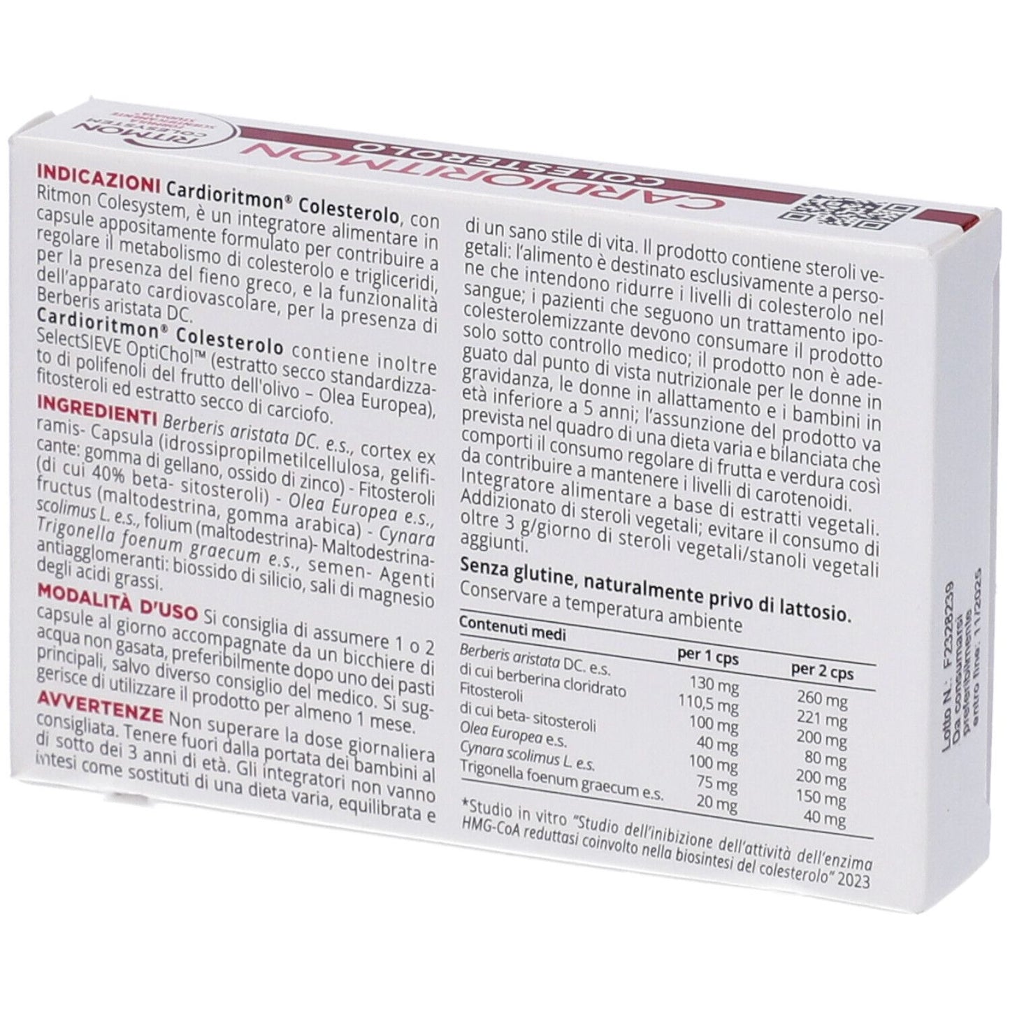 CARDIORITMON COLESTEROLO CPS