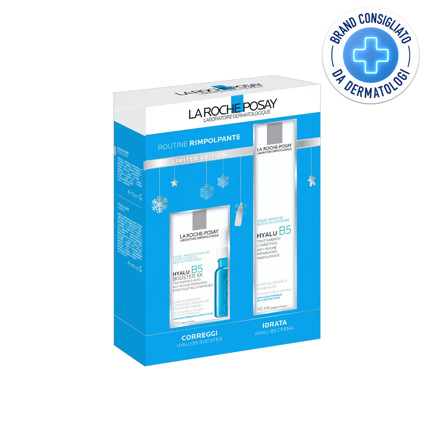 LA ROCHE-POSAY COFANETTO CON SIERO BOOSTER HYALU B5 15ML+HYALUB5 CREMA ANTIRUGHE 40ML