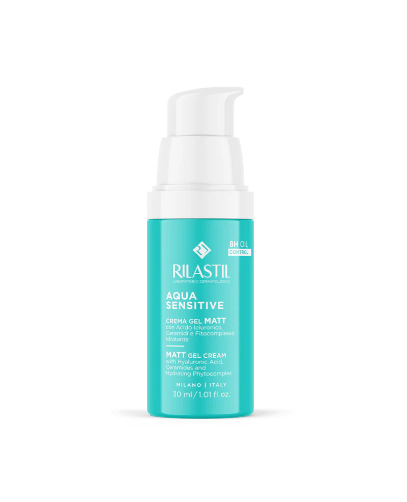 RILASTIL AQUA SENSITIVE CREMA GEL MATIFIANTE+OMAGGIO AQUA DETERGENTE VISO 50ML