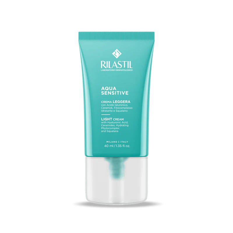 RILASTIL AQUA SENSITIVE CREMA LEGGERA 40ML+OMAGGIO AQUA DETERGENTE VISO 50ML