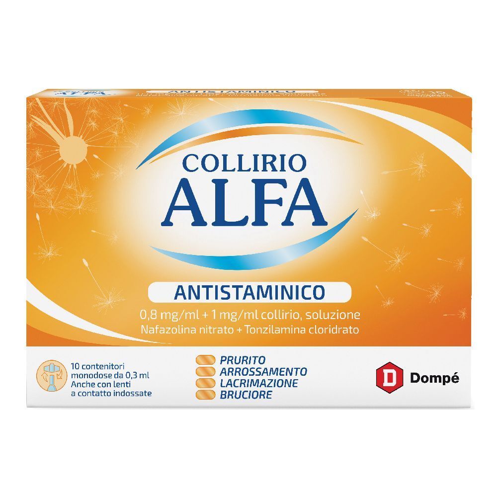COLLIRIO ALFA Antistaminico 0,8 mg/ml + 1 mg/ml collirio, soluzione
