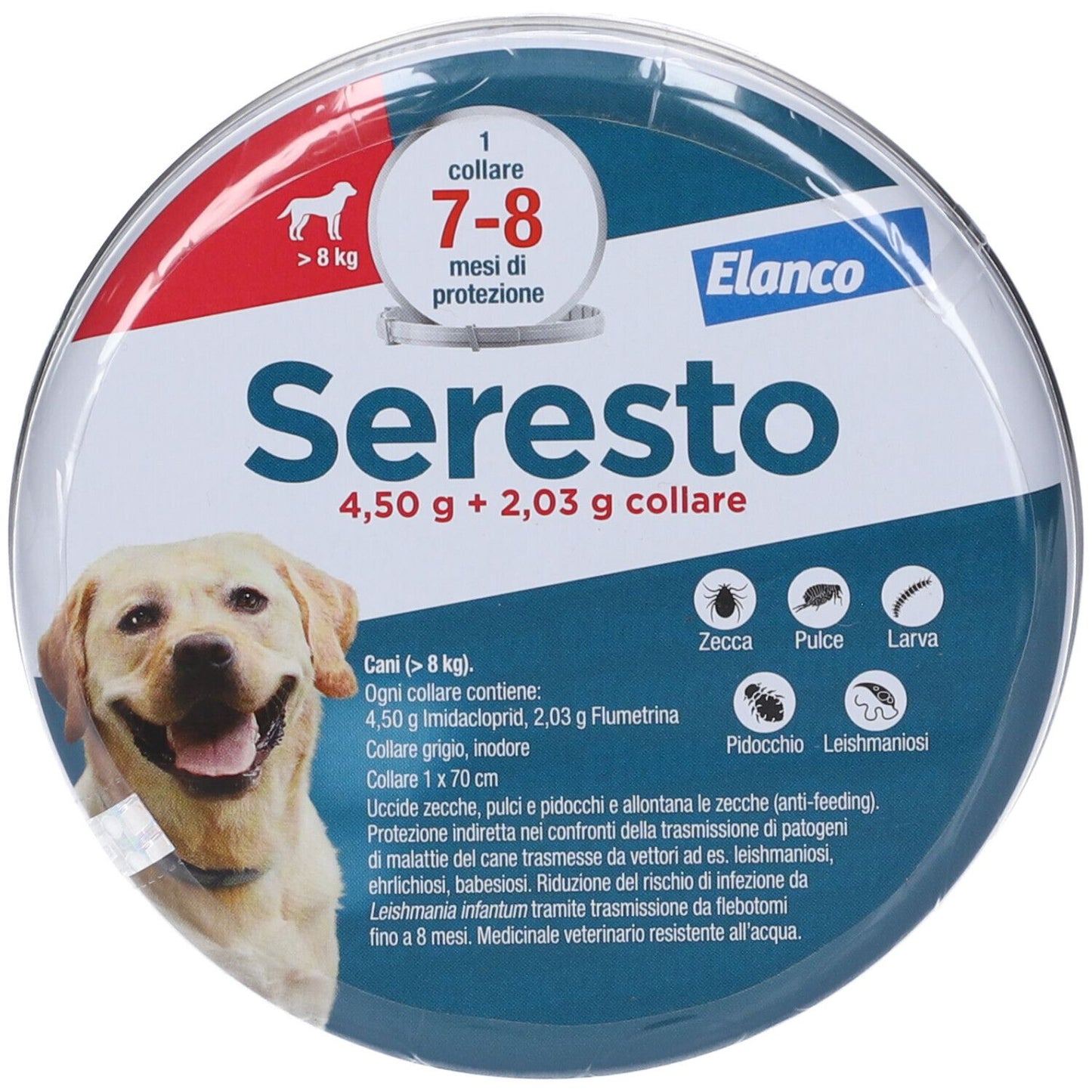 SERESTO collare antiparassitario 45 g (70 cm) cani (peso superiore a 8 kg)