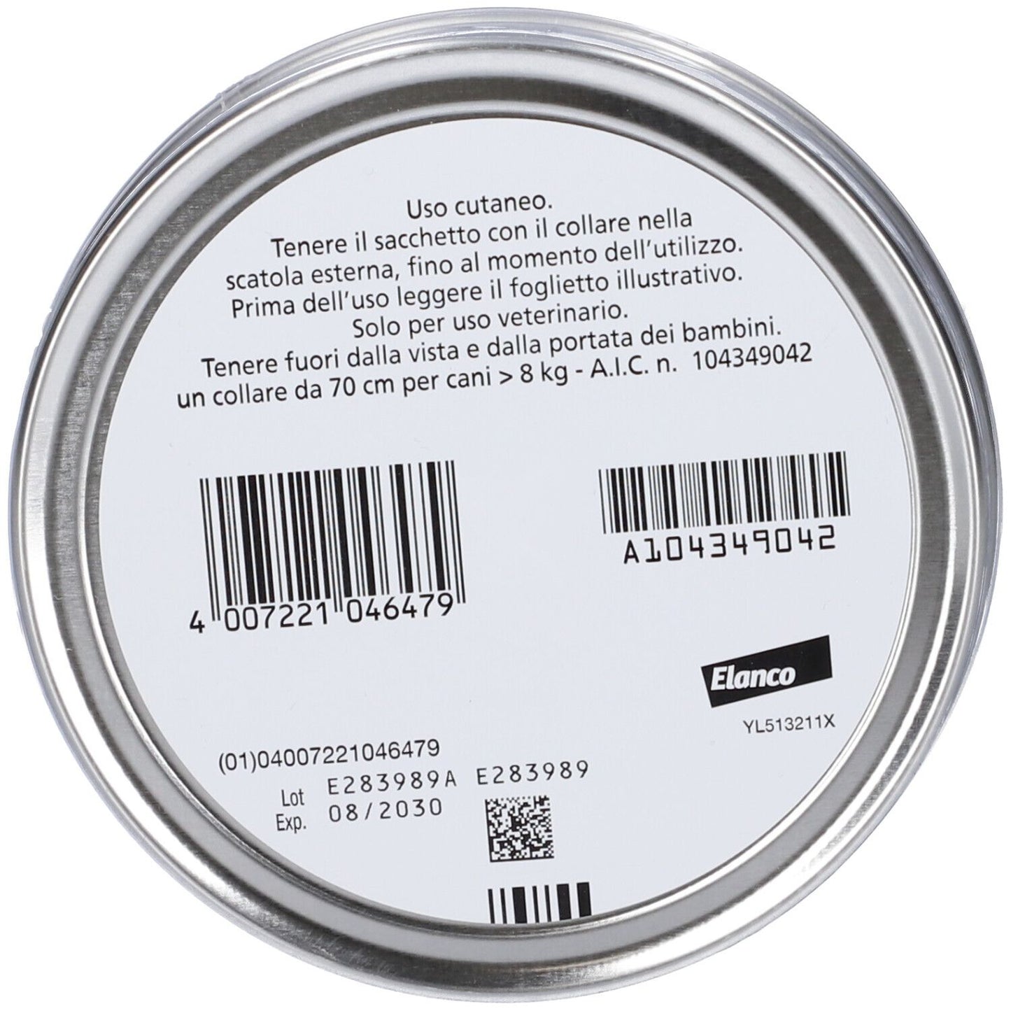 SERESTO collare antiparassitario 45 g (70 cm) cani (peso superiore a 8 kg)