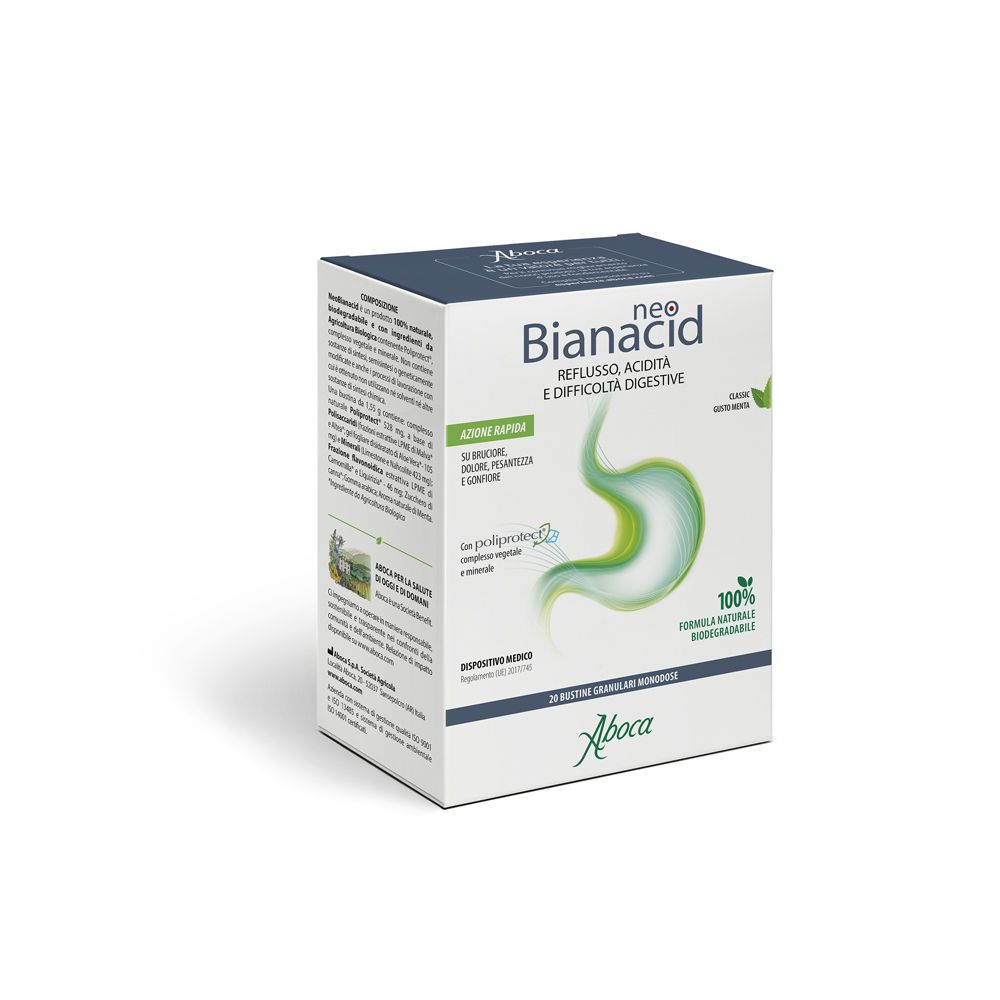 ABOCA NEOBIANACID 20 BUSTINE GRANULARI GUSTO MENTA