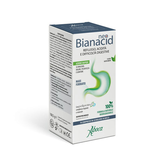 ABOCA NEOBIANACID 70 COMPRESSE GUSTO MENTA