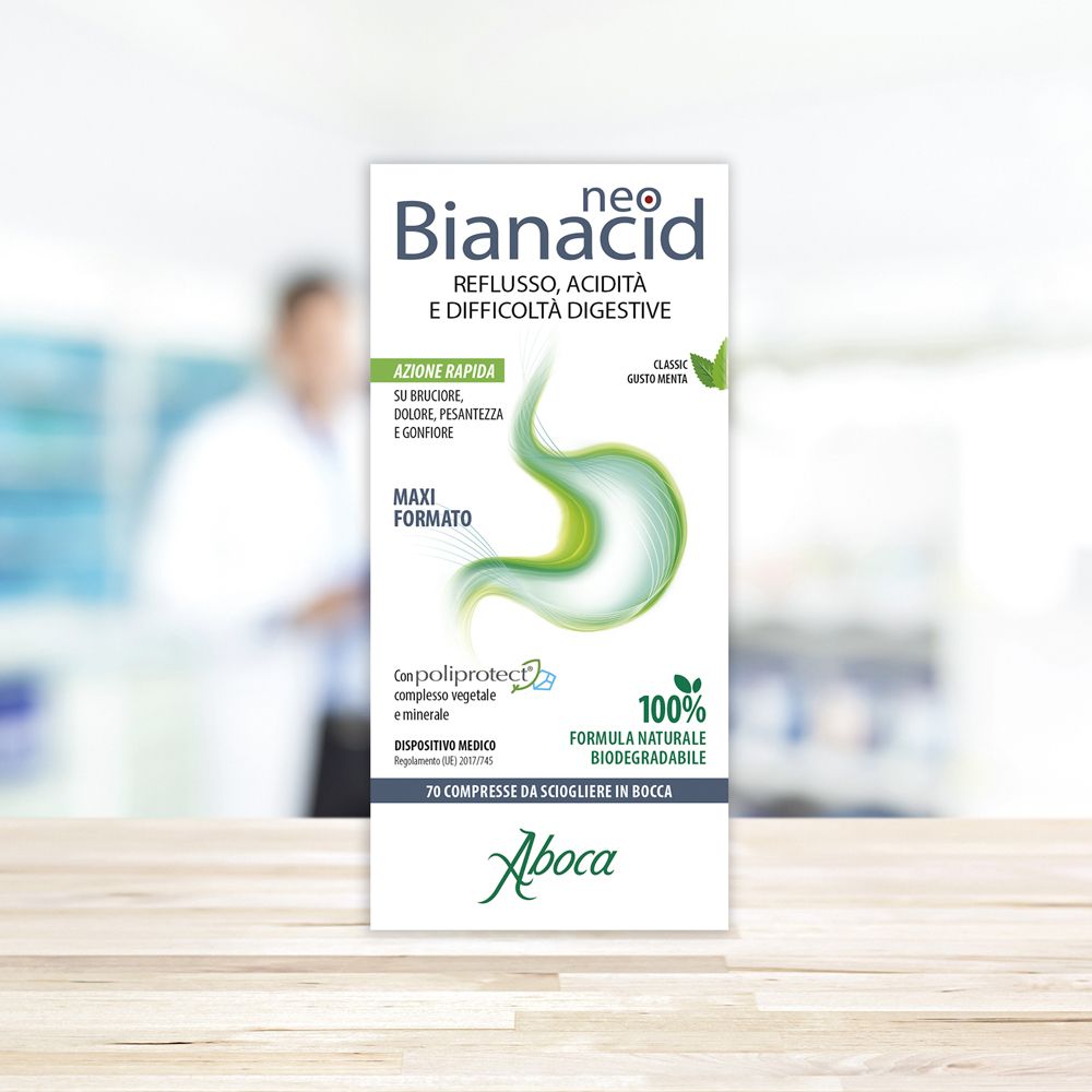 ABOCA NEOBIANACID 70 COMPRESSE GUSTO MENTA