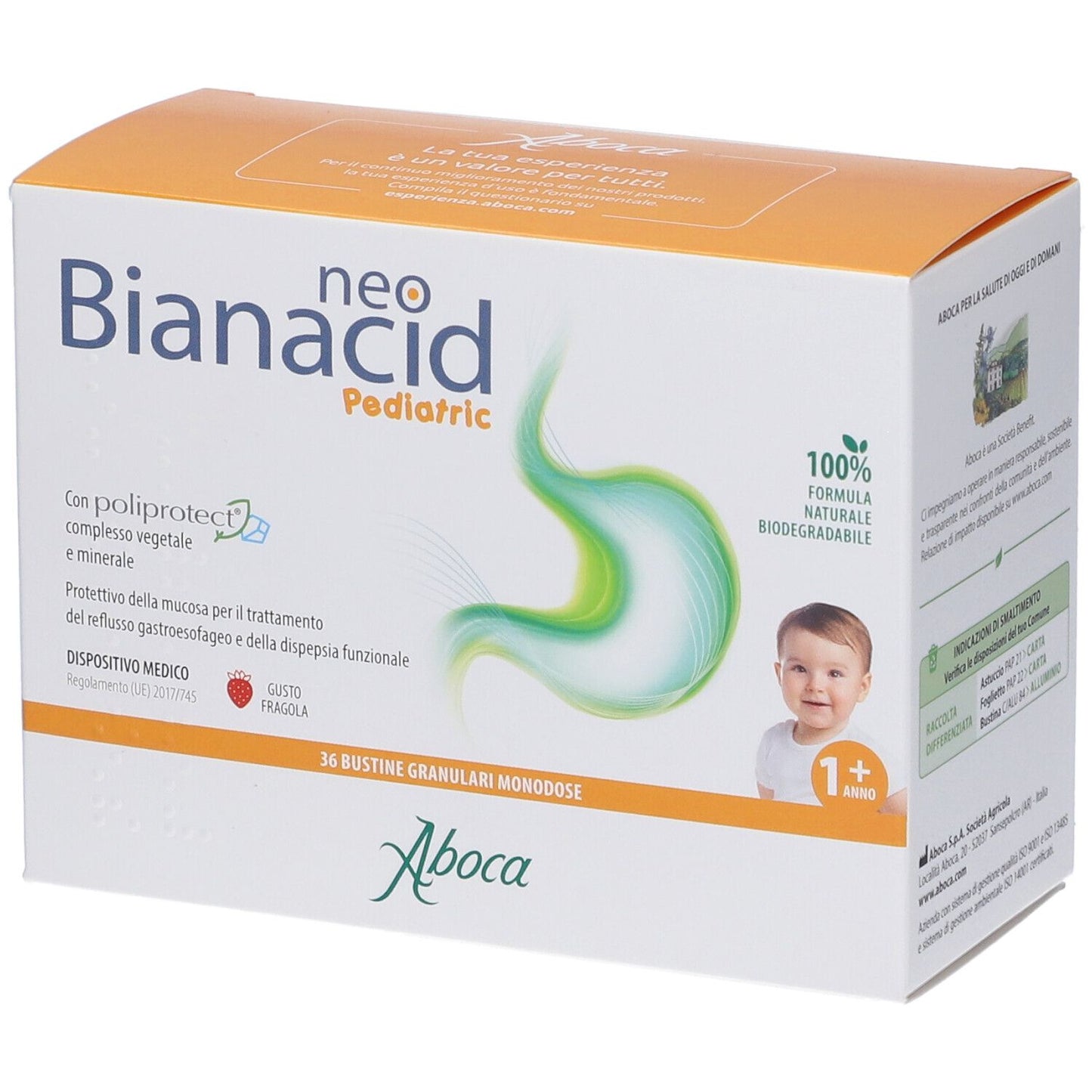 ABOCA NEOBIANACID PEDIATRIC 36 BUSTINE GUSTO FRAGOLA
