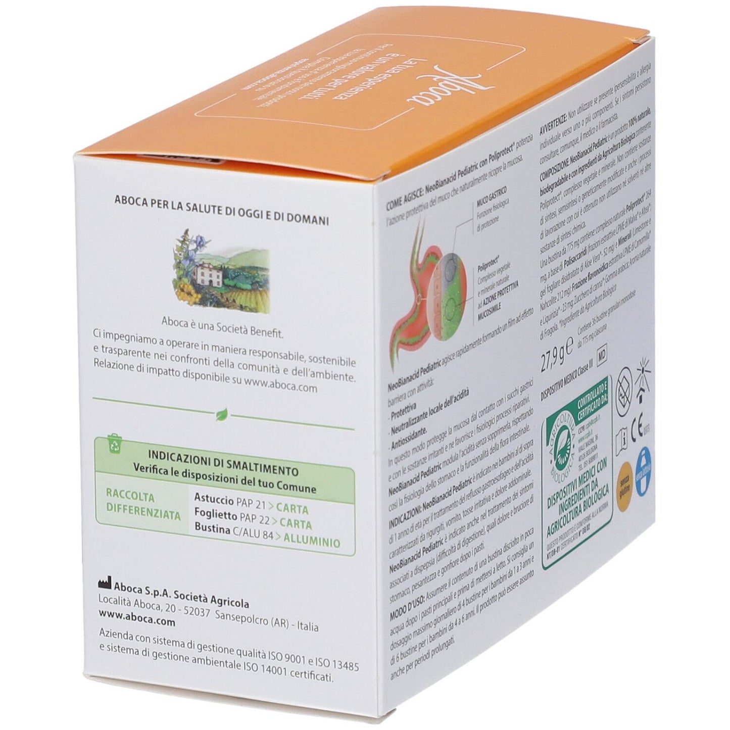 ABOCA NEOBIANACID PEDIATRIC 36 BUSTINE GUSTO FRAGOLA