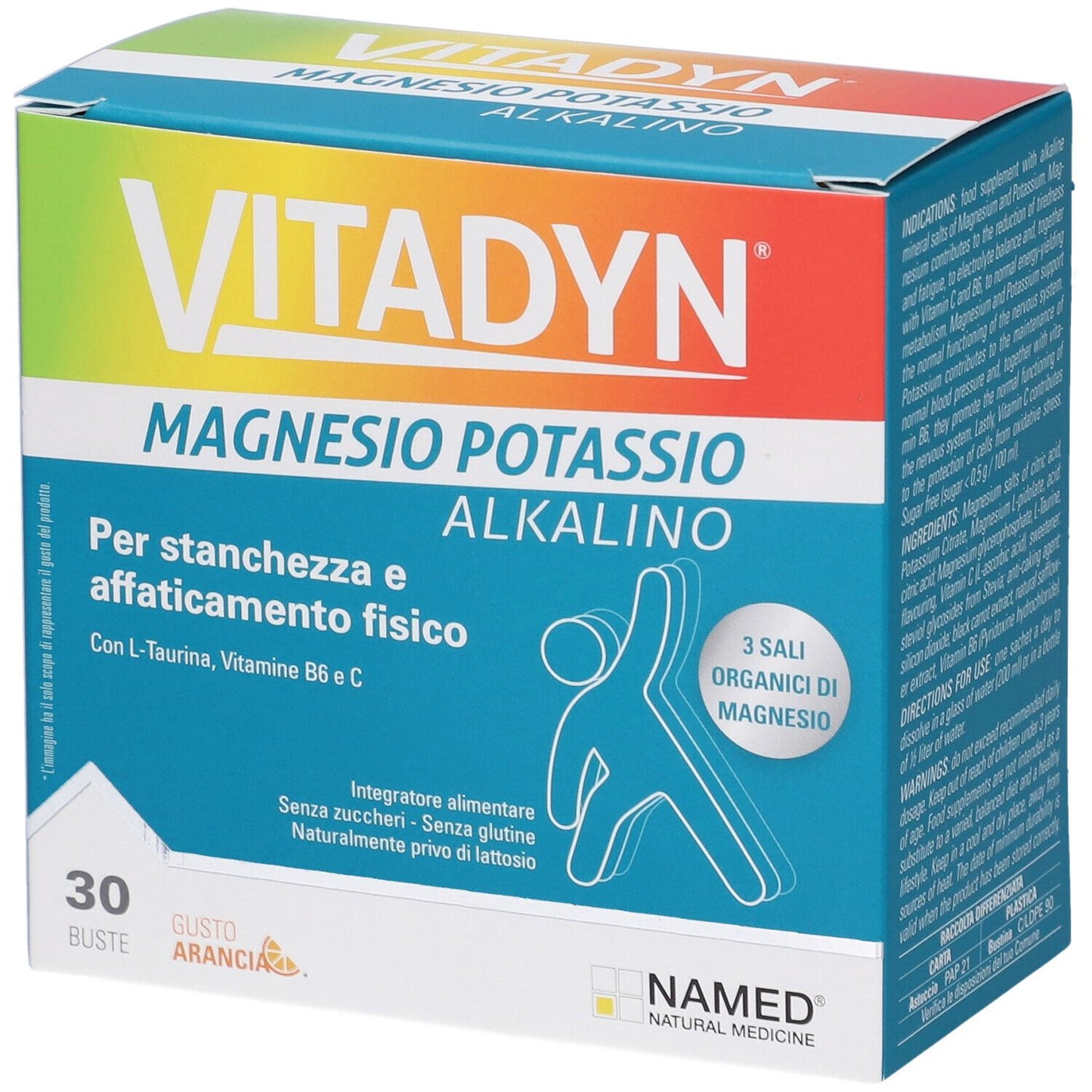 NAMED VITADYN MAGNESIO E POTASSIO ALKALINO GUSTO ARANCIA 30BST