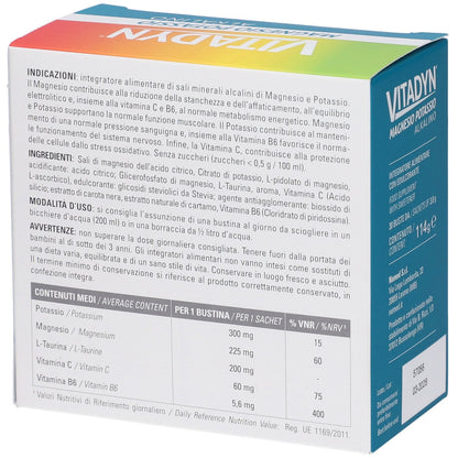 NAMED VITADYN MAGNESIO E POTASSIO ALKALINO GUSTO ARANCIA 30BST