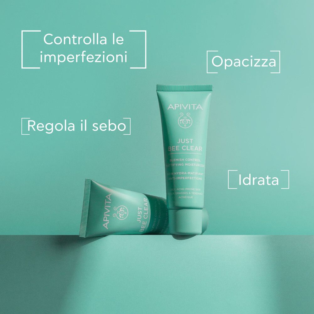 APIVITA JUST BEE CLEAR CREMA ANTI-IMPERFEZIONI, OPACIZZANTE ED IDRATANTE 40ML