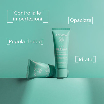 APIVITA JUST BEE CLEAR CREMA ANTI-IMPERFEZIONI, OPACIZZANTE ED IDRATANTE 40ML