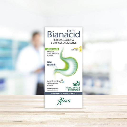 ABOCA NEOBIANACID 70 COMPRESSE GUSTO LIMONE