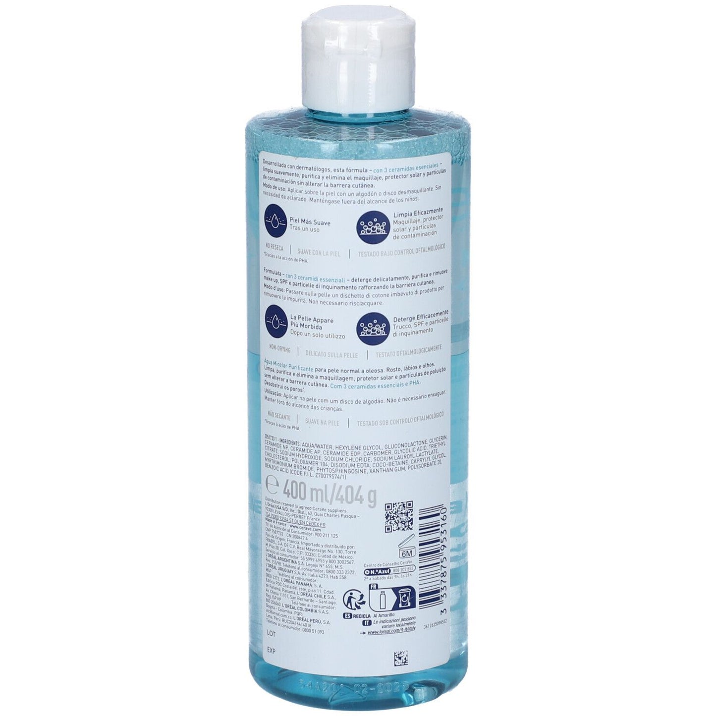 CERAVE ACQUA MICELLARE PURIFICANTE 400ML