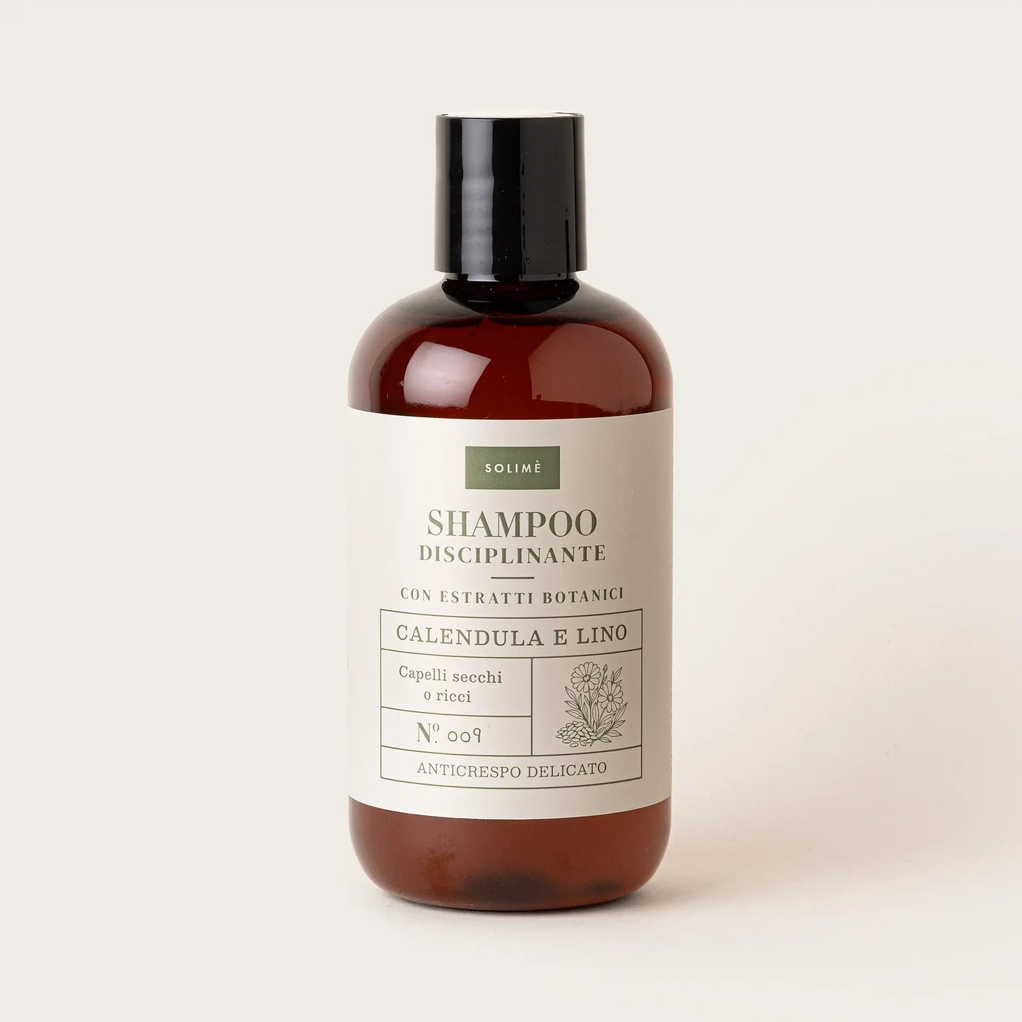 SOLIME' Shampoo disciplinante Calendula e Lino con estratti naturali 250ML