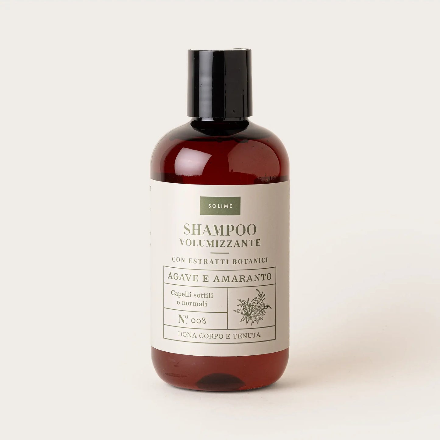 SOLIME' Shampoo volumizzante Agave e Amaranto con estratti naturali 250ml