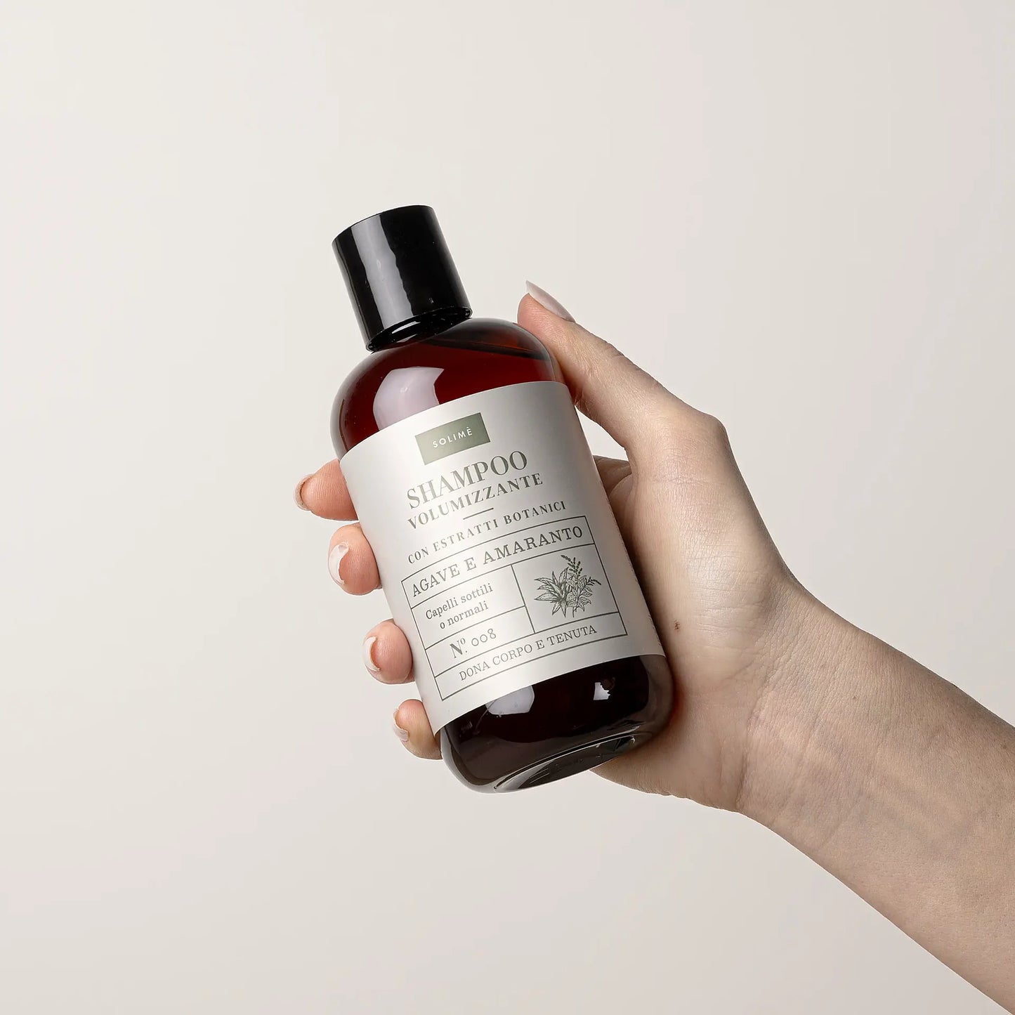 SOLIME' Shampoo volumizzante Agave e Amaranto con estratti naturali 250ml