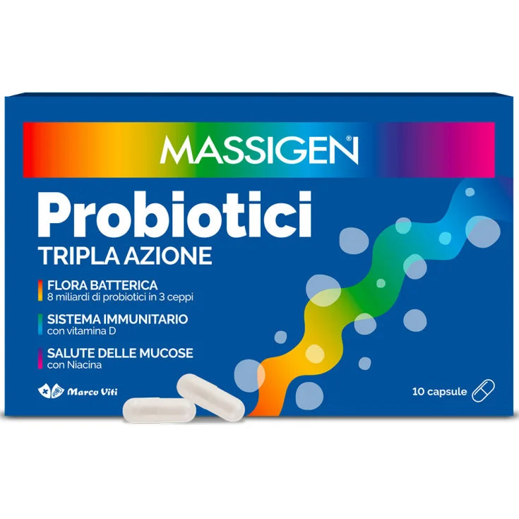 MASSIGEN PROBIOTICI TRIPLA AZIONE 10CPS