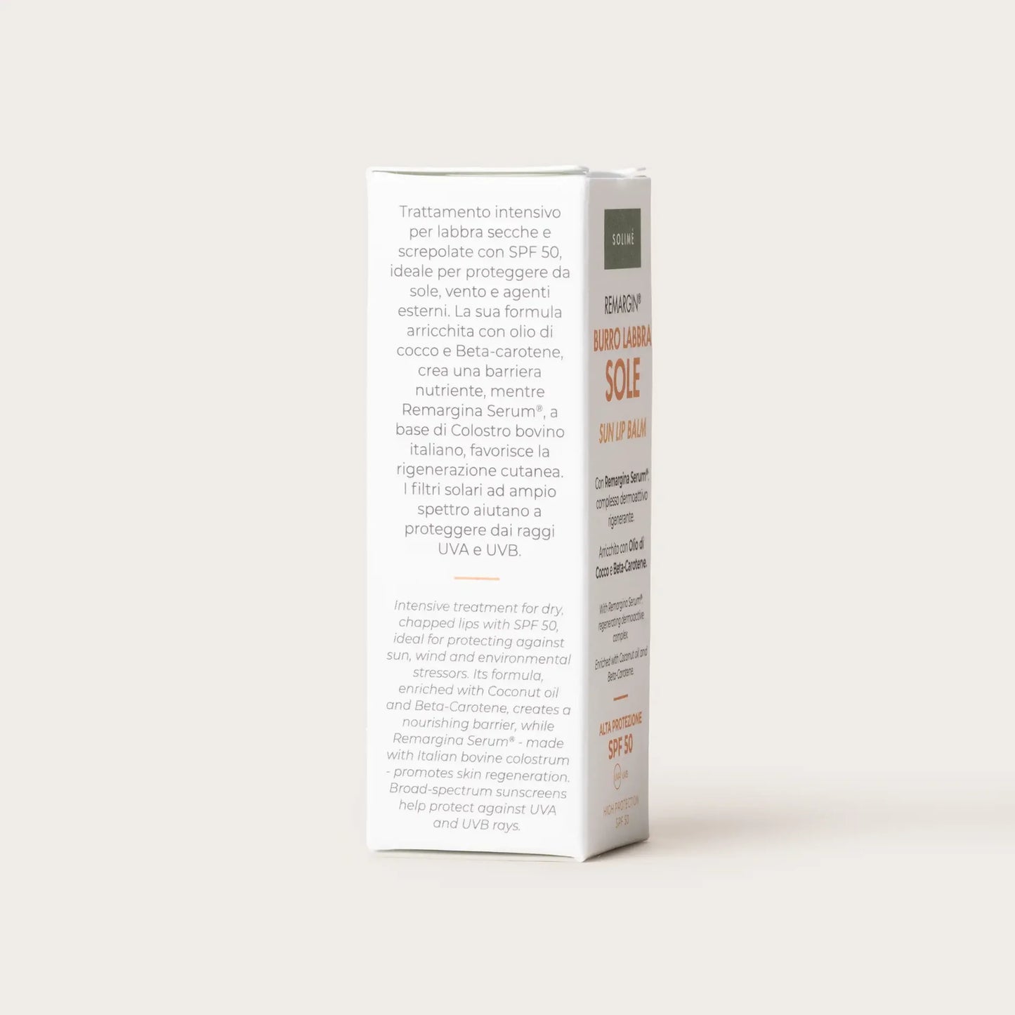 SOLIME Remargin® Burro Labbra Sole SPF 50