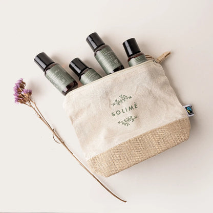 SOLIME' Saponi Aromatici - Kit 4 mini size con Beauty case