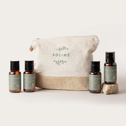 SOLIME' Saponi Aromatici - Kit 4 mini size con Beauty case